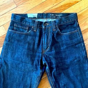 Levi’s 514 slim straight jeans in raw Japanese selvedge, 32x32